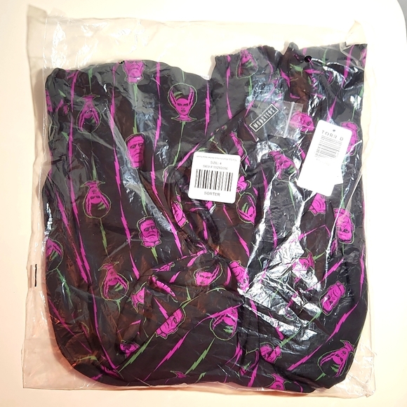 ❤️NWT VINTAGE TORRID BLOUSE BRIDE OF FRANKENSTEIN UNIVERSAL MONSTERS HALLOWEEN - Picture 6 of 10